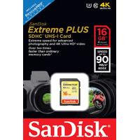 SanDisk Extreme Plus 16GB SDHC UHS-I Memory Card