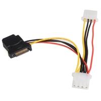 SATA to LP4 Power Cable Adapter with 2 Additional LP4