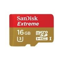 SanDisk Extreme Micro SDHC Memory Card 90MB/s UHSI U3 Class 10 16GB