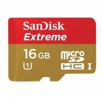 sandisk extreme micro sdhc uhsi card with adapter 16gb