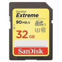 SanDisk Extreme SDHC UHSI U3 90MB/Sec (Class 10) 32GB