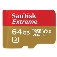 SanDisk Extreme MicroSDXC 90MB/s UHSI V30 Card 64GB