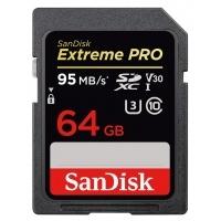 SanDisk Extreme Pro 95MB/s SDXC V30 UHS-I Card - 64GB