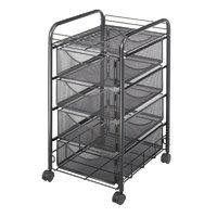 SAFCO ONYX MESH MOBILE CART BLK 5214BL