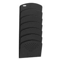 safco seven pocket wall rack steel black