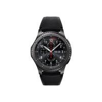samsung gear s3 frontier 46 mm black smart watch with band silicone bl ...