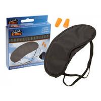 Satin Travellers Eye Mask With Ear Plugs
