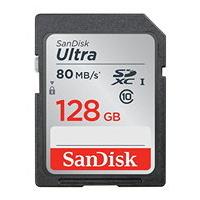 sandisk ultra 128 gb sdxc class 10 memory card up to 80 mbps sdsdunc 1 ...