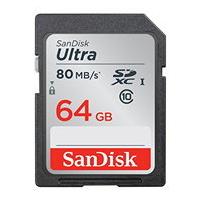 SanDisk Ultra 64 GB SDXC Memory Card up to 80 MB/s, Class 10 [Newest Version]