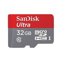 SanDisk Ultra 32 GB microSD SDHC Memory Card UHS-I Class 10 + SD Adapter up to 80 MB/s read