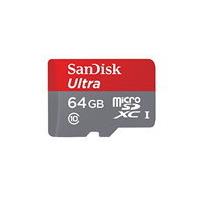 SanDisk Ultra 64 GB microSD SDXC Memory Card UHS-I Class 10 + SD Adapter up to 80 MB/s read