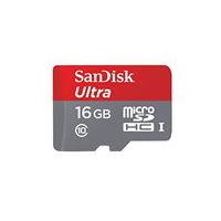 SanDisk 16 GB Ultra Micro SD SDHC Memory Card UHS-I Class 10 with Adapter up to 80 MB/s read