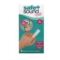 safe sound adhesive finger dressing 3 pack
