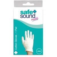 Safe And Sound Health Cotton Gloves Large 1 Pair