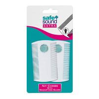 Safe + Sound Nit Comb with Magnifying Glass 2 pack