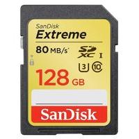 SanDisk SDSDXN-128G-G46 128GB Extreme 80MB/s Class 10 UHS-I SDXC Memory Card