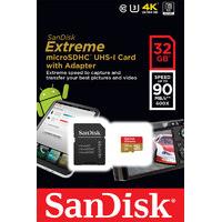 sandisk 32gb extreme msdhc card with adapter