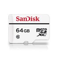 Sandisk SDSDQQ-064G-G46A 64GB Video Monitoring microSDXC + Adapter
