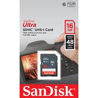 SanDisk 16GB Ultra SDHC 48MB/s Card