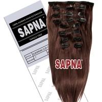 SAPNA Euro Clip On Hair Extensions 20 Inch 7