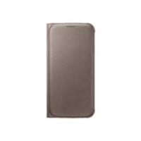 Samsung Galaxy S6 Flip Wallet Cover (PU) Gold