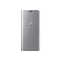 Samsung S8+ Clear View Stand Cover - Grey/Silver