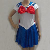 Sailor Moon Blue and White Spandex Sailor Uniform (One Size)