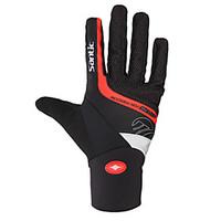 Santic Sports Gloves Men\'s Cycling Gloves Spring / Autumn/Fall / Winter Bike GlovesKeep Warm / Anti-skidding / Shockproof / Easy-off