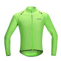 SANTIC Cycling Jacket Women\'s Men\'s Unisex Bike Raincoat/Poncho Sun Protection Clothing JacketWaterproof Quick Dry Windproof Rain-Proof