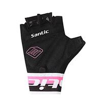 Santic Sports Gloves Women\'s Cycling Gloves Summer Bike Gloves Anti-skidding / Shockproof / Breathable / Moisture PermeabilityFingerless