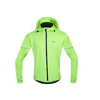 SANTIC Cycling Jacket Men\'s Bike Raincoat/Poncho Windbreakers Jersey Tops Waterproof Windproof 100% Polyester Leisure Sports Cycling/Bike