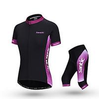 santic cycling jersey with shorts womens short sleeve bike clothing su ...