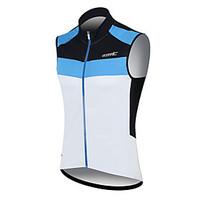 SANTIC Cycling Jersey Men\'s Sleeveless Bike Breathable Quick Dry Windproof Wearable Sweat-wicking Vest/Gilet Jersey Tops 100% Polyester