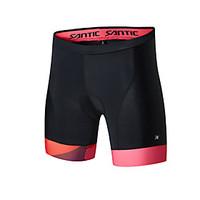 SANTIC Cycling Padded Shorts Women\'s Men\'s Bike Padded Shorts/Chamois Breathable Wearable Comfortable Sweat-wicking Soft Elastane Chinlon