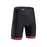 SANTIC Cycling Padded Shorts Men\'s Bike Padded Shorts/Chamois Breathable Wearable Comfortable Protective Polyester Elastane Chinlon Solid