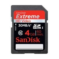 Sandisk Extreme HD Video SDHC 4GB Class 10 UHS-I (SDSDX-004G)