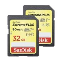 sandisk extreme plus sdxc uhs i u3 v30 32gb twinpack sdsdxwf 032g gnci ...