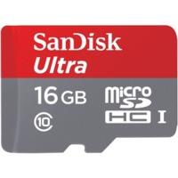 Sandisk Mobile Ultra microSDHC 16GB Class 10 UHS-I (SDSQUNC-016G-GN6IA)