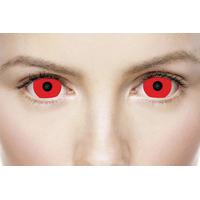 Satanic Red Mini Scelera 1 Day Coloured Contact Lenses