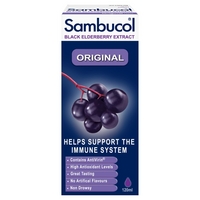 Sambucol Black Elderberry Extract Food Supplement Original - 120ml