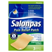 Salonpas Pain Relief Patch - 3 x Plasters 7cm x 10cm