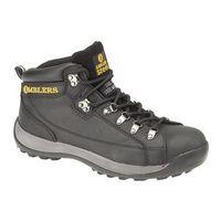 SAFETY BOOT, CRAZY HORSE, BLACK - SIZE 8