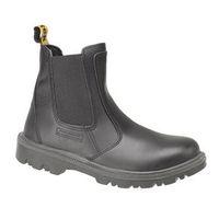 safety dealer boot black size 6