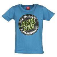 santa cruz cali dot colour kids t shirt blue