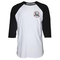 Santa Cruz Posse 3/4 Sleeve Baseball T-Shirt - Black/White