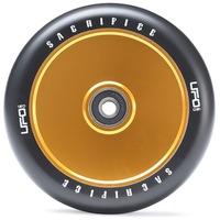 Sacrifice UFO 120mm Scooter Wheel w/Bearings - Black/Gold