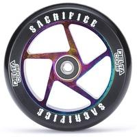Sacrifice Delta Core 110mm Scooter Wheel w/Bearings - Black/Neochrome