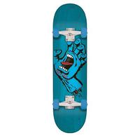 santa cruz screaming hand complete skateboard blue 80