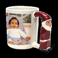 santa photo mug