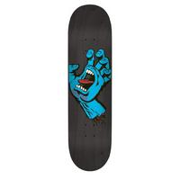 santa cruz team skateboard deck minimal hand black 78